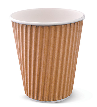 12oz Ripple Cup Brown Ctn 1000