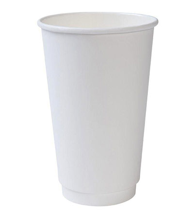 16oz Double Wall Cup White Ctn 500 