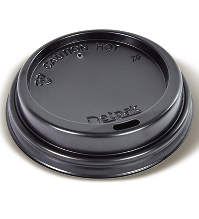8oz Ripple Cup Lid Black Ctn 1000