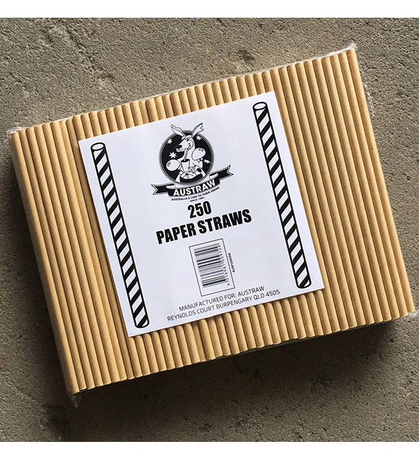 Regular Paper Straw - Kraft Pkt 250