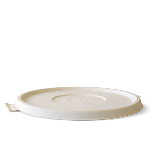 800 & 1180ml  BioCane Flat Lid White - Ctn 400 