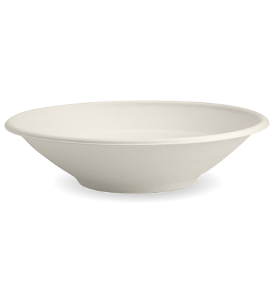 24oz Bio Cane Bowl White Takeaway - 400ctn 