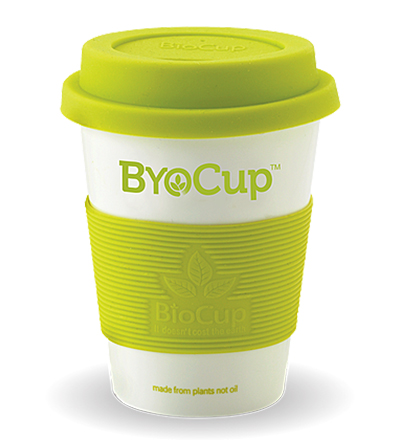 8oz ByoCups Reusable White- Ctn 48 