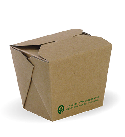 8oz PLA lined Bio Noodle Box - 1000ctn 