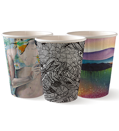 12oz Double Wall Art Series BioCup - Ctn 1000 