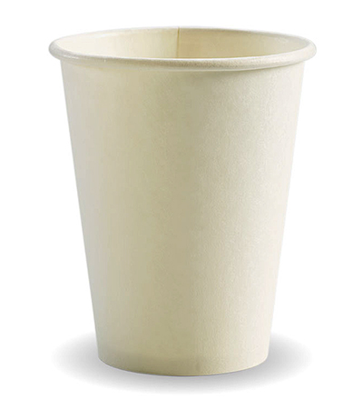 12oz Single Wall White BioCup - Ctn 1000 