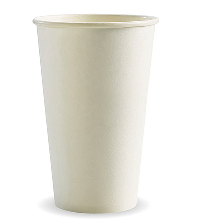 16oz Single Wall White BioCup - Ctn 1000 