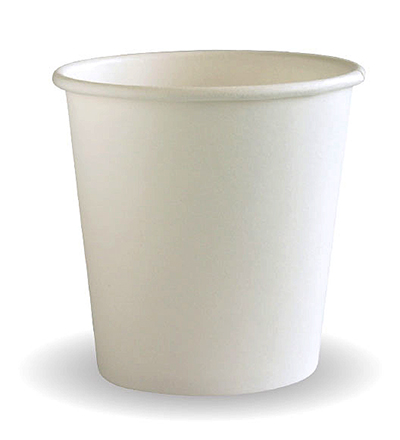 4oz Single Wall White BioCup 