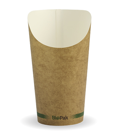 16oz Paper Chip BioCup - Kraft look - 1000ctn 