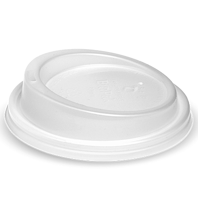 90mm Biocup PLA White Lid - Ctn. 1000 