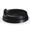 80mm Biocup PS Sipper Black Lid - Ctn. 1000 