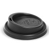 80mm Biocup PLA Black Lid - Ctn. 1000 