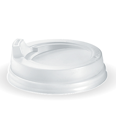 80mm Biocup PS Sipper White Lid - Ctn. 1000 