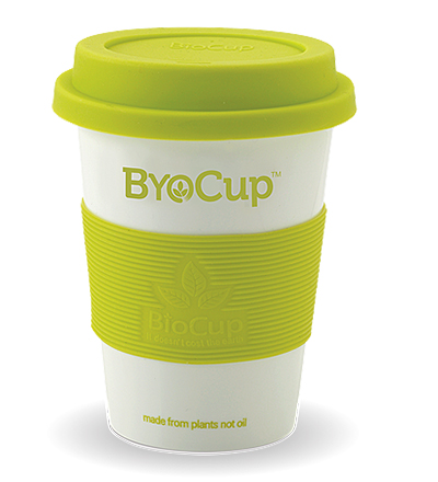 12oz ByoCups Reusable White- Ctn 36