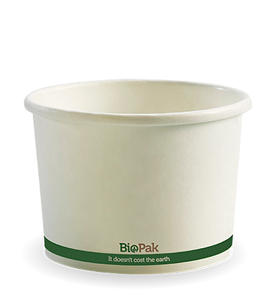 16oz Paper Bio Bowl - White - 500ctn 