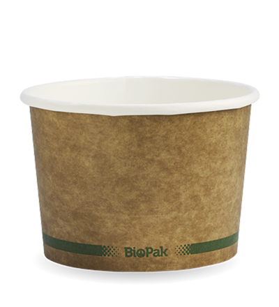 16oz Paper Bio Bowl - Kraft look - 500ctn 