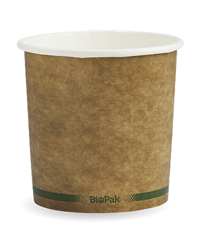 24oz Paper Bio Bowl - Craft look - 500ctn 