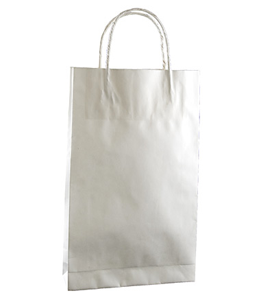 Baby Kraft Bag with twist handle White 265x160
