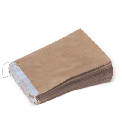 Half Long Greaseproof Lined Brown Bag Pkt 500