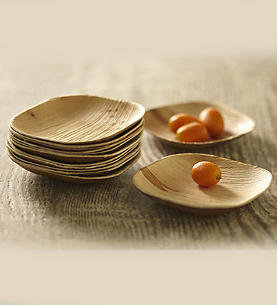 Palm Leaf Plate 4x4