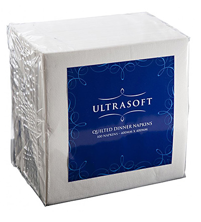 Quilted Dinner Napkin White Gt Fold Ctn 1000