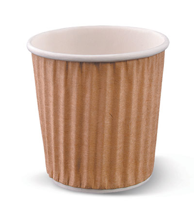 4oz Ripple Espresso  Brown Ctn 1000