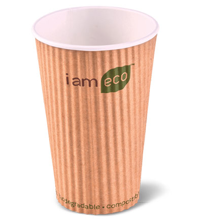 16oz Ripple Eco Cup Brown Ctn 500