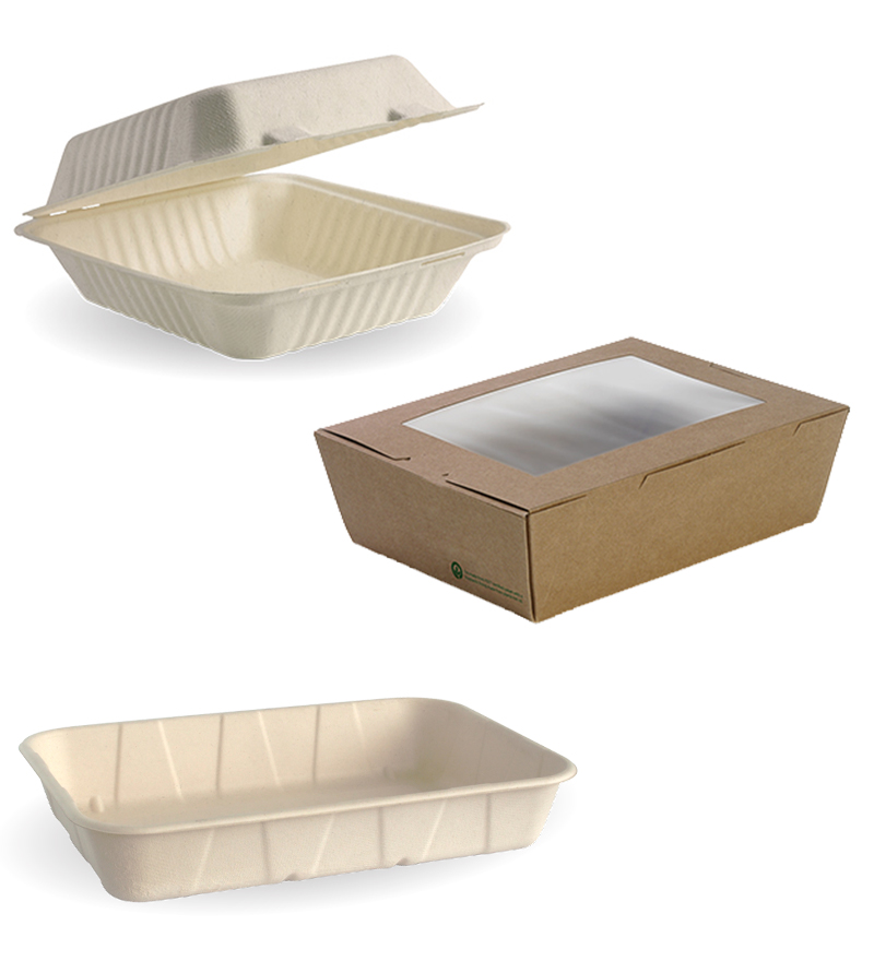 Food Boxes, Clams & Trays