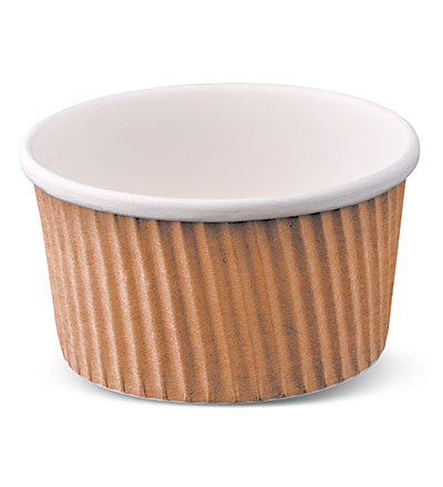 8oz Soup Ripple Cup Brown Ctn 500