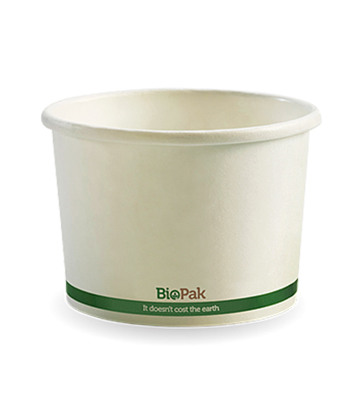 8oz Paper Bio Bowl - White - 1000ctn 